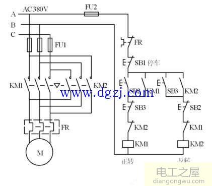 电念头正反转接线图的接线原理图剖析